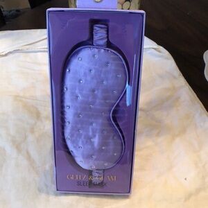 💟 Glitz & Glam satin & spandex crystal embellished sleep mask